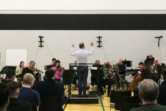Orchestra playing to audience