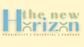Logo for a new support space called The New Horizon